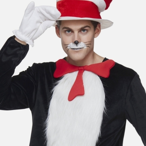 Spirit Halloween Officially Licensed Dr. Seuss Cat in the Hat Red Bowtie 13" - Picture 1 of 10